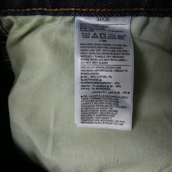 NWT Old Navy Slim Built-In Flex Jeans Size 34 x 30  Dark Wash #1267 - Picture 5 of 6